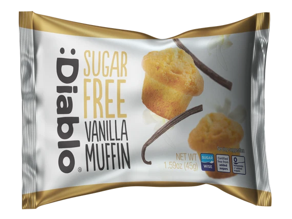 :Diablo Zuckerfreier Vanille-Muffin 45g