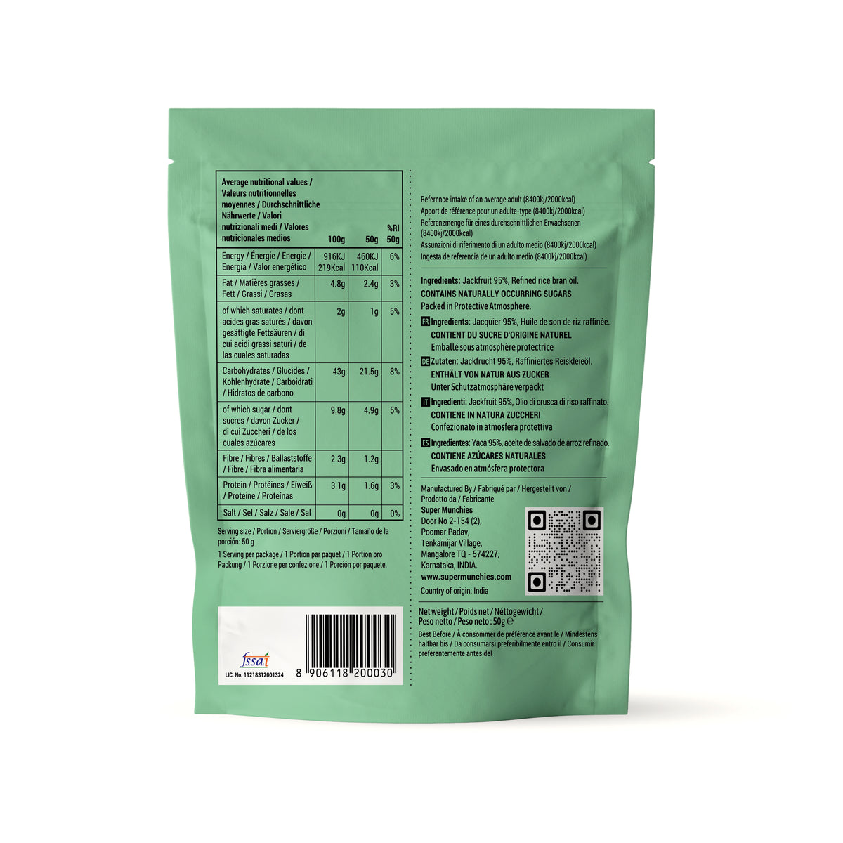 SuperMunchies Jackfruit Chips 50g