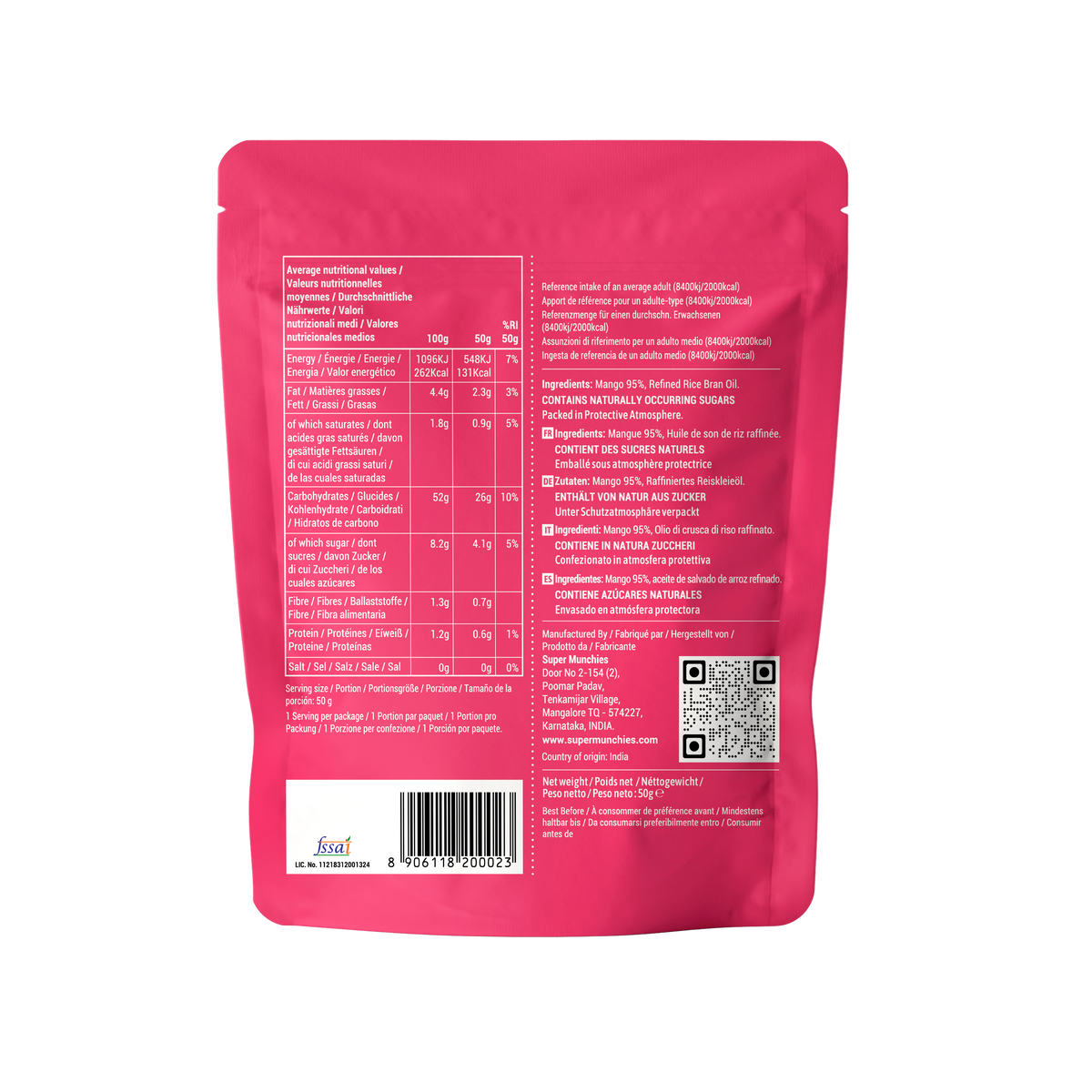 SuperMunchies Mango Chips 50g