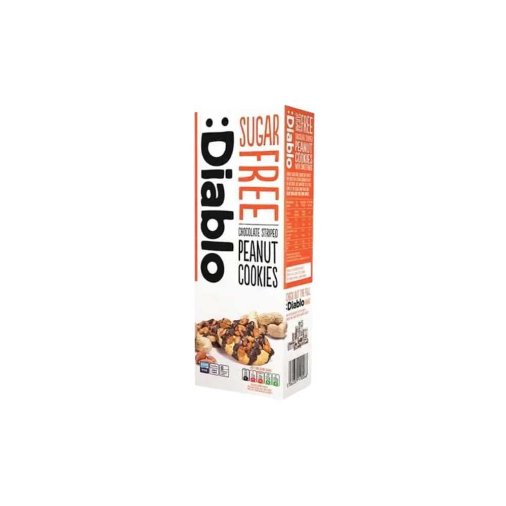 :Diablo Erdnuss Cookies mit Schokoladenstreifen ohne Zuckerzusatz 150 g